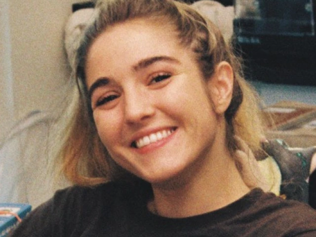 blonde woman smiling