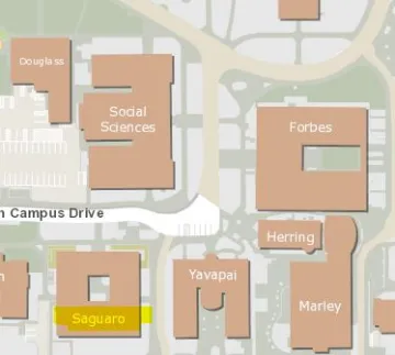 Saguaro Hall map